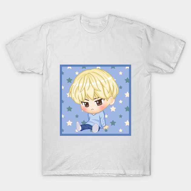 BTS KPOP JIMIN CUTE CHIBI CHARACTER T-Shirt by moonquarius